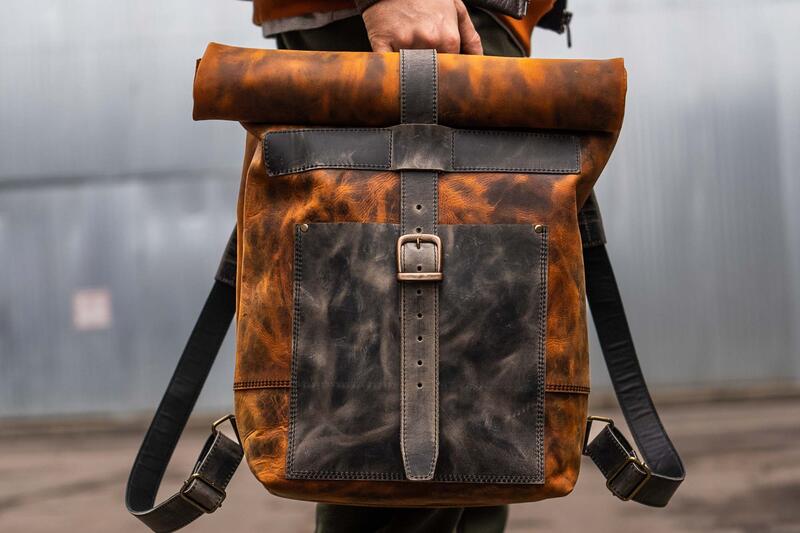 Фото сумки с кожей